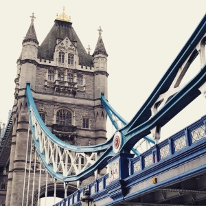 Magnificent Tower Bridge, often mistaken by tourists as the London Bridge. 